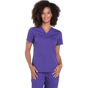 Purple Womens Scrubs Top